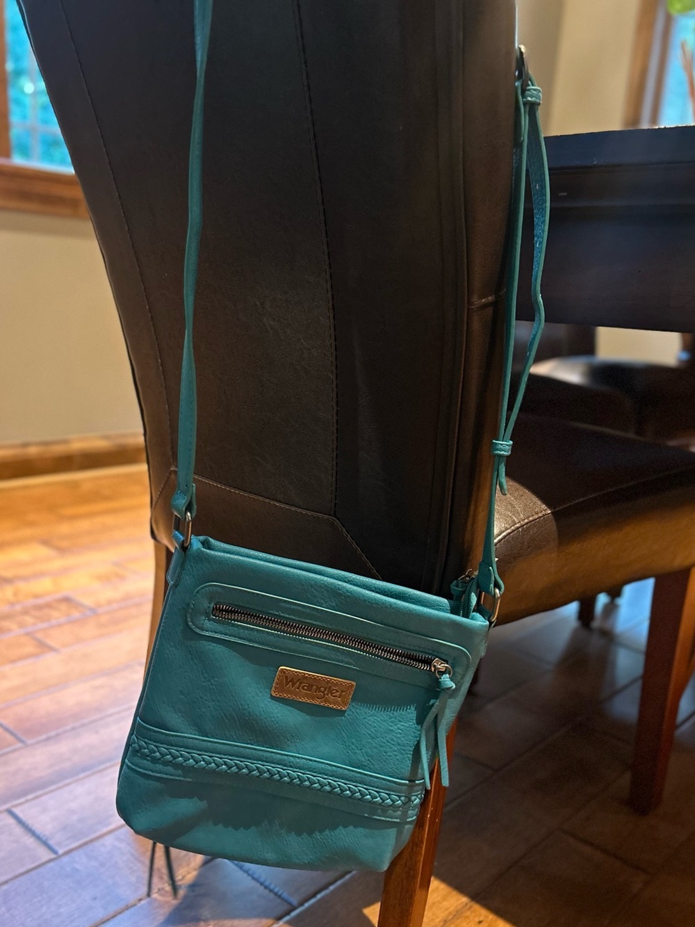 Wrangler Concealed Carry Crossbody Bag Western Women Purse Turquoise